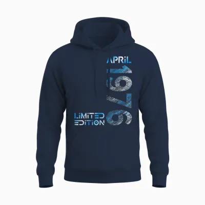 Limited Edition April 1976 Mann Frau 50. Geburtstag Unisex Hoodie - Navy