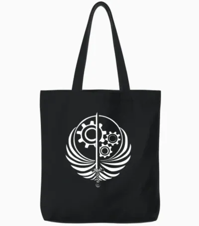Brotherhoods of Steel Dark Tote Bags - Black