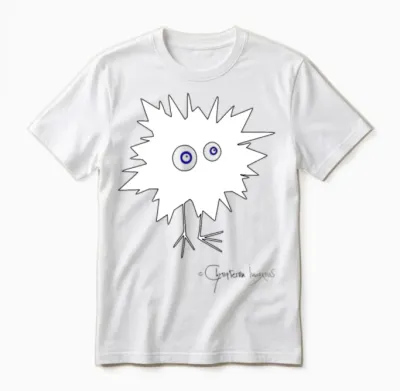 Woolly Beastie Flashed - Bestiolus Fulguratus Unisex T-Shirt - White
