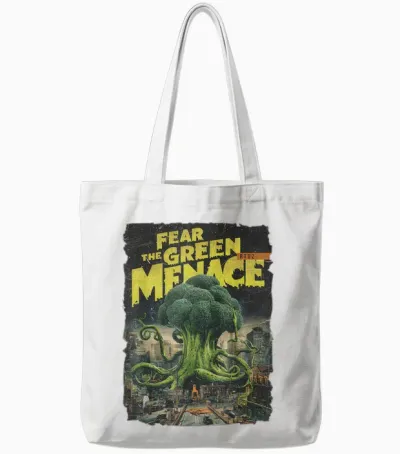 Moderne Hip Hop Y2k Vintage Graffiti Edgy Urban Streetwear Tote Bags - White