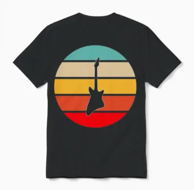 Eguitar Retro Unisex T-Shirt - Black
