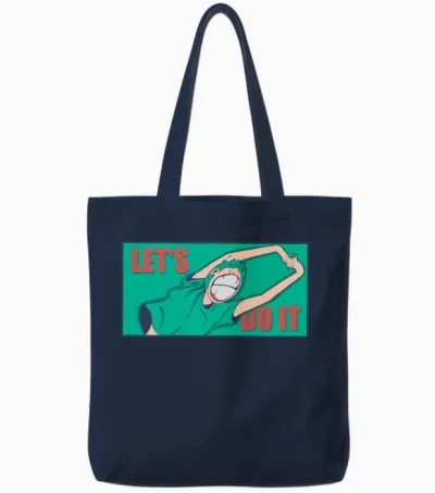 Let's Do It. Tote Bags - Navy