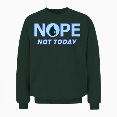 No, Heute Nicht | Magic Tcg Blue Mana Funny Unisex Sweatshirt - Forest