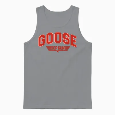 Top Gun Goose Varsity T-Shirt, Black, S Unisex Tank Top - Sport Grey