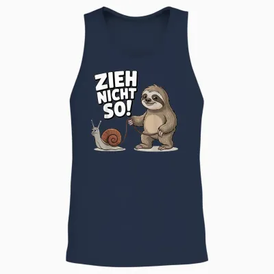 Lustige Tshirts Männer Zieh Nicht So Entspannter Lebensstil Unisex Tank Top - Navy