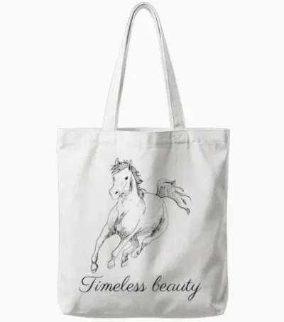 Arabian Horse - 17 Tote Bags - White