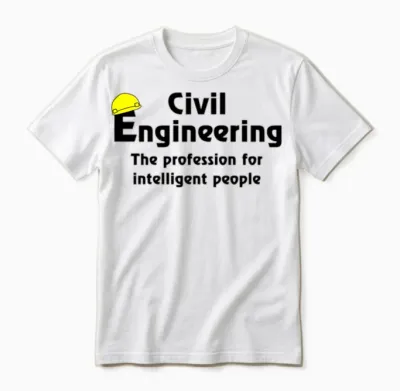 Smart Civil Engineer Unisex T-Shirt - White