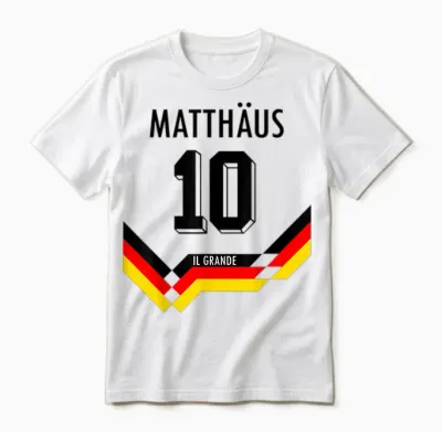 Matthäus #10 Deutschland Fußball Fans Unisex T-Shirt - White