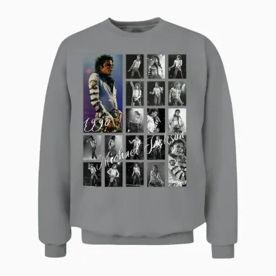 Michael Jackson 077 Unisex Sweatshirt - Sport Grey