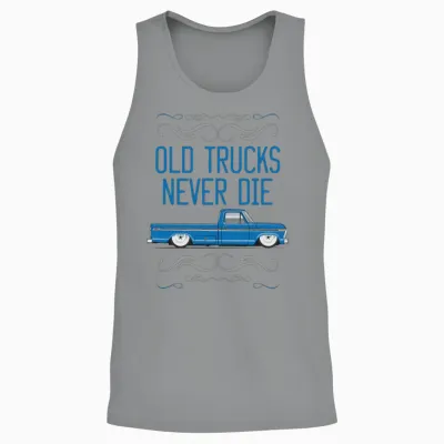Keep on Truckin Bahama Blue Unisex Tank Top - Sport Grey