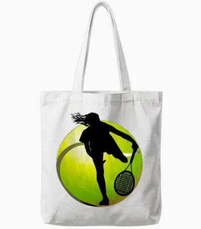 Tennis,tennis Player,woman Tennis Player T-Shirts Tote Bags - White