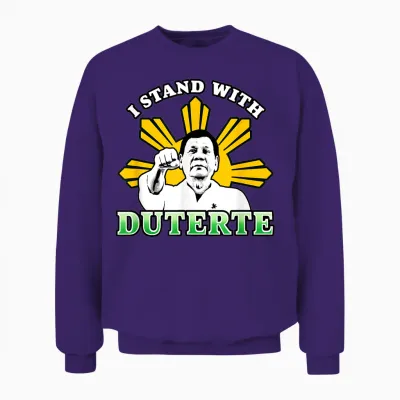 I Stand with Duterte Filipino Cry Against the Icc Green Unisex Sweatshirt - Purple