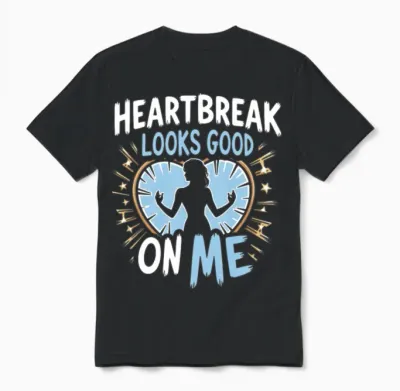 Breakup Empowerment Self-Love Fresh Starts Unisex T-Shirt - Black