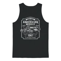 American Muscle Car Classic High Speed Unisex Tank Top - Black – 1