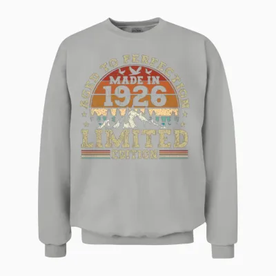 Jahrgang 1926 Retro Vintage Unisex Sweatshirt - Ash