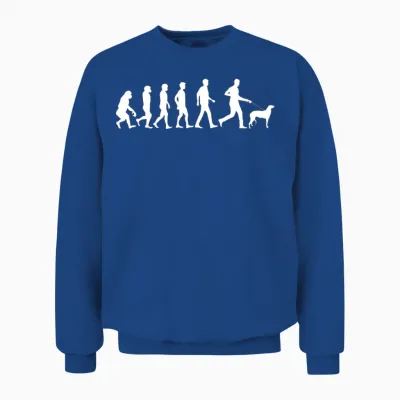 Scottish Deerhound Dog Evolution Dog Owner Unisex Sweatshirt - Royal