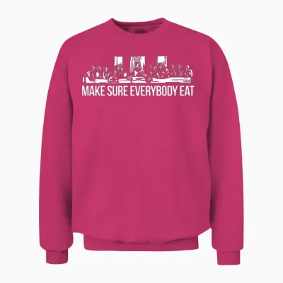 Everybody Eats Unisex Sweatshirt - Heliconia