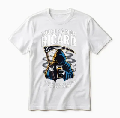 Ricard Lover – Humour Noir Aperitif French Unisex T-Shirt - White