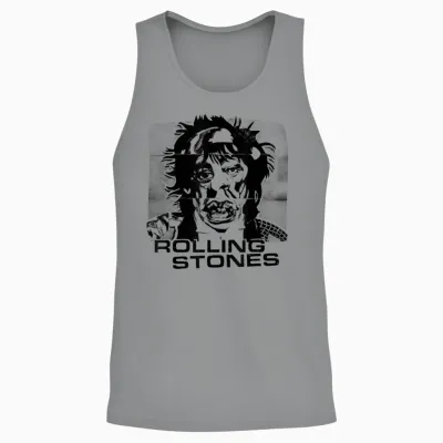 Couverture Officielle Rolling Stones Langues étrangères Unisex Tank Top - Sport Grey