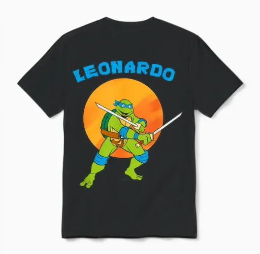 Leonardo Standing Strong Unisex T-Shirt in Black