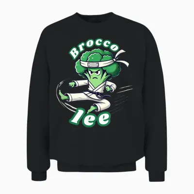 Broco Lee Humour T-Shirt, Black, S Unisex Sweatshirt - Black