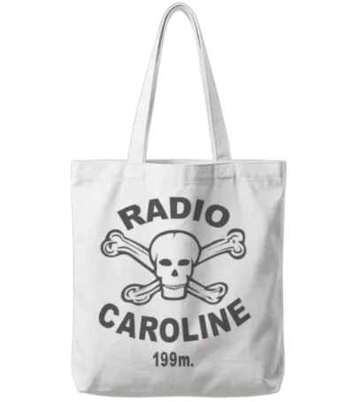 Radio Caroline Tote Bags - White