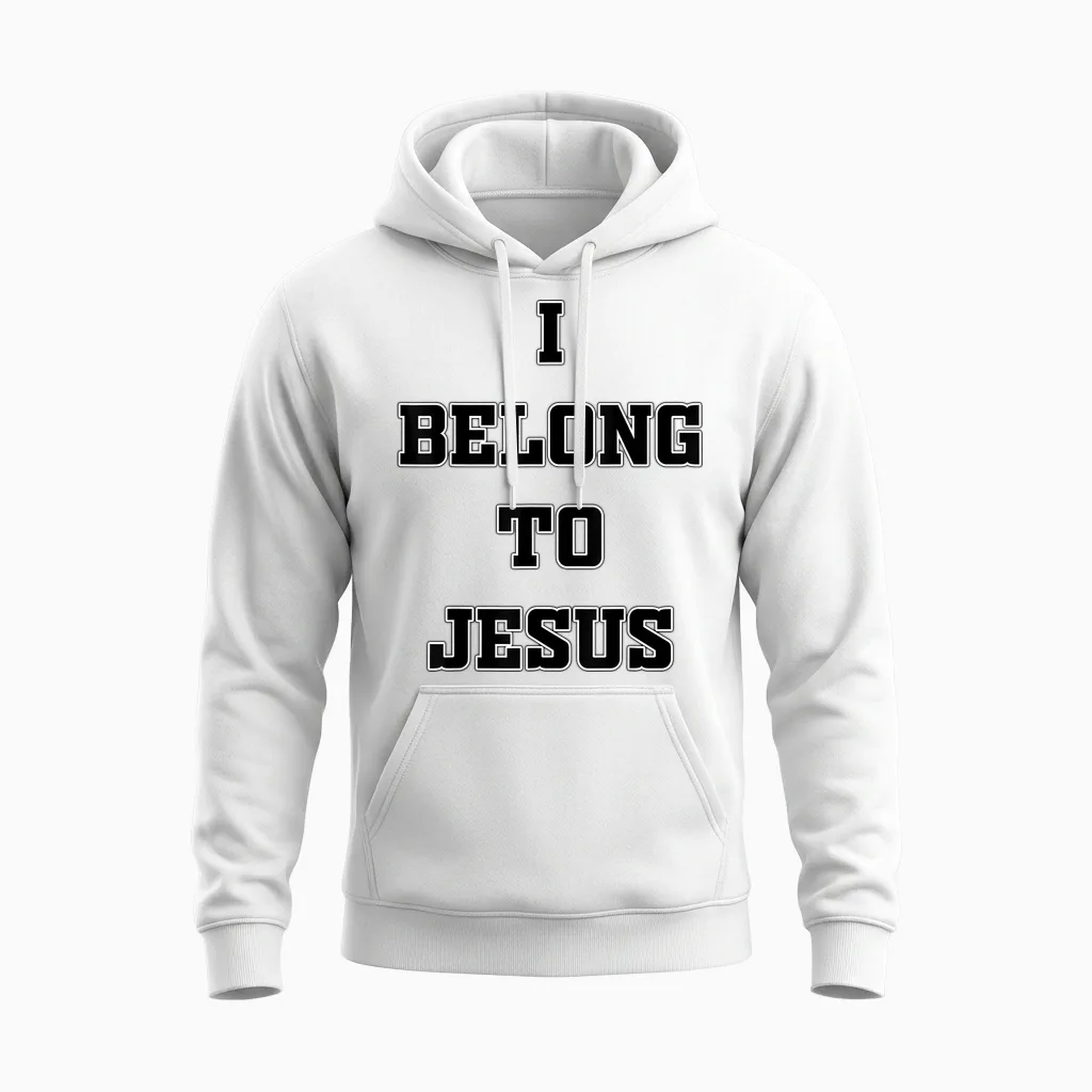 I Belong to Jesus Christian & Faith Gift Unisex Hoodie in White