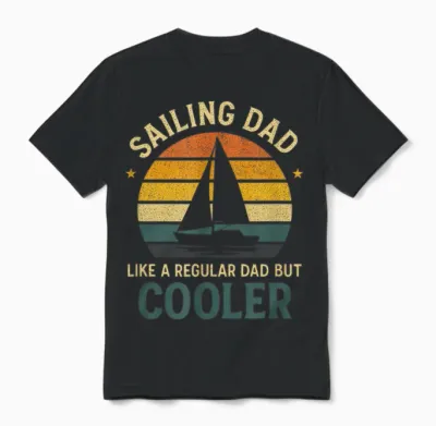 Segelboot Kapitän Segeln Segler Segelschiff Unisex T-Shirt - Black
