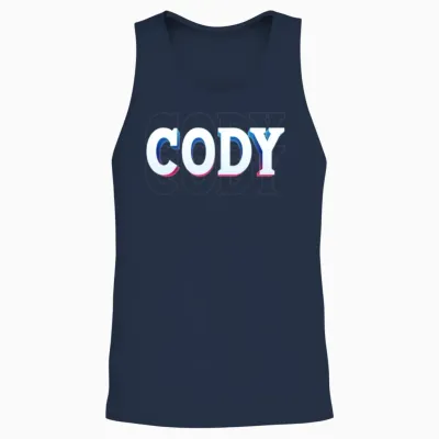 Retro - Cody Unisex Tank Top - Navy