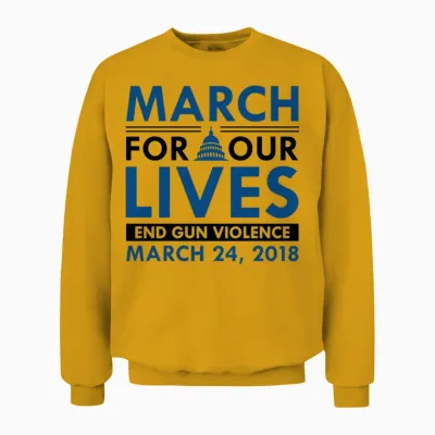 March for Our Lives Unisex Sweatshirt - Gold
