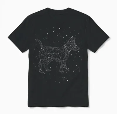 Sternbild Dog Constellation Dog Mom Dogfather Dog Unisex T-Shirt - Black
