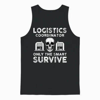 Funny Logistics Coordinator Saying Unisex Tank Top - Black