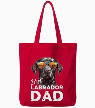 Herren Bester Labrador Hundepapa Geschenke Für Hundehalter Tote Bags - Red