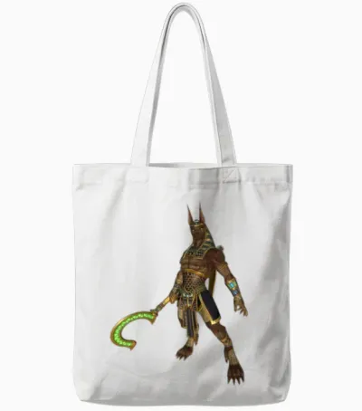 Smite Anubis Tote Bags - White