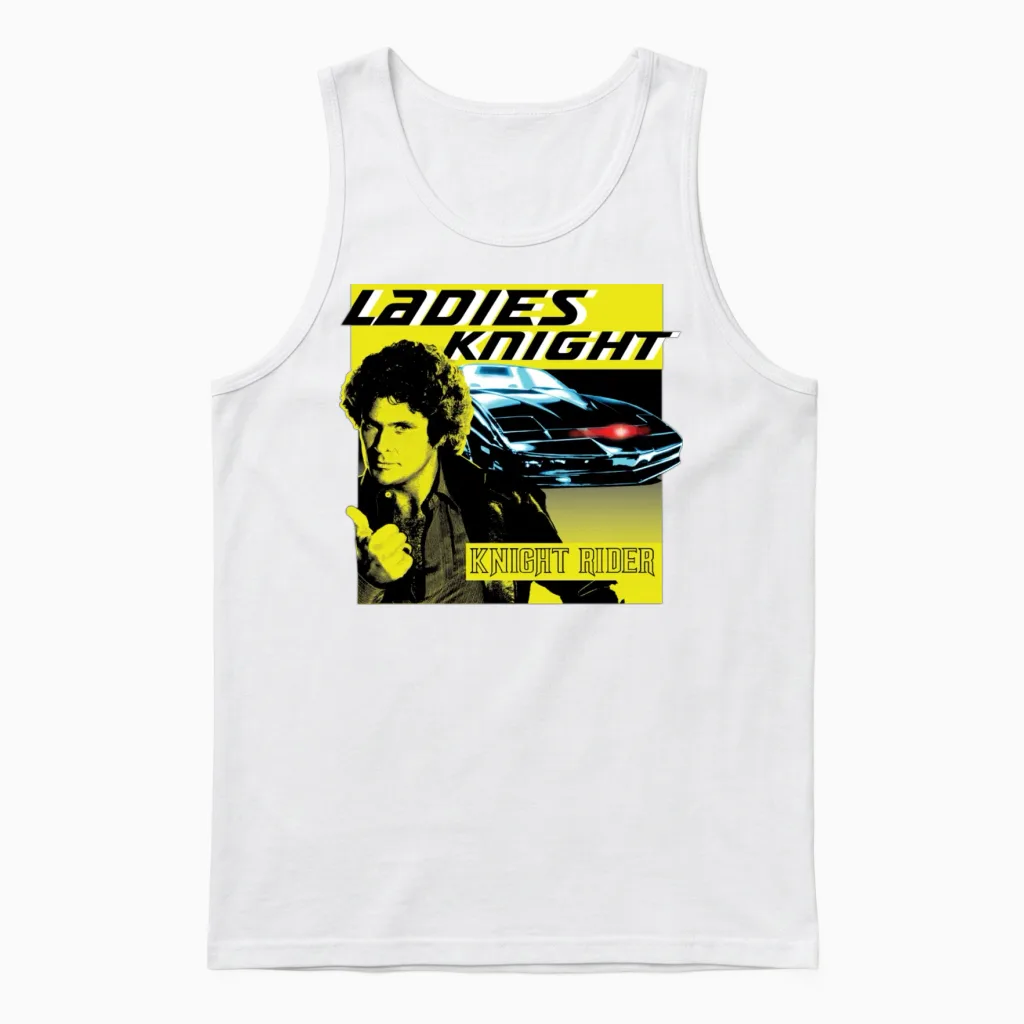 Knight Rider Ladies Night - Motorcycles Unisex Tank Top in White
