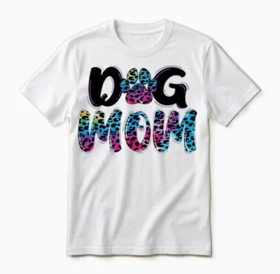 Dog Mom Unisex T-Shirt - White