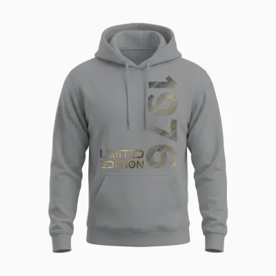 Limited Edition Vintage 1976 Man Woman 47th Birthday T-Shirt, Black Unisex Hoodie - Sport Grey