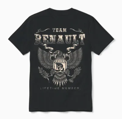 Renault Lifetime Team Member - Renault Name T-Shirt, Black Unisex T-Shirt - Black