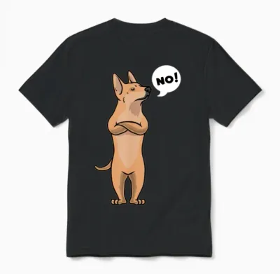 Stubborn Carolina Dog Unisex T-Shirt - Black