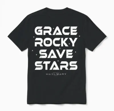 Project Hail Mary Grace Rocky Save Stars Unisex T-Shirt - Black
