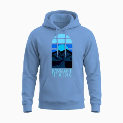 Moment Hiking Unisex Hoodie - Carolina Blue
