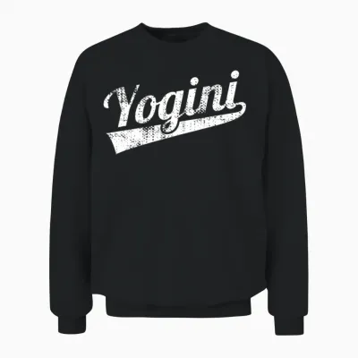 Retro Yogini Unisex Sweatshirt - Black