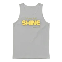 Let Your Light Shine Unisex Tank Top - Ash – 1