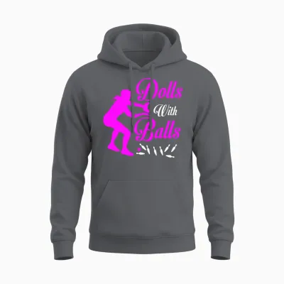 Dolls with Balls Unisex Hoodie - Charcoal