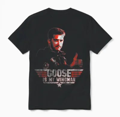 Top Gun Wingman Goose Unisex T-Shirt - Black