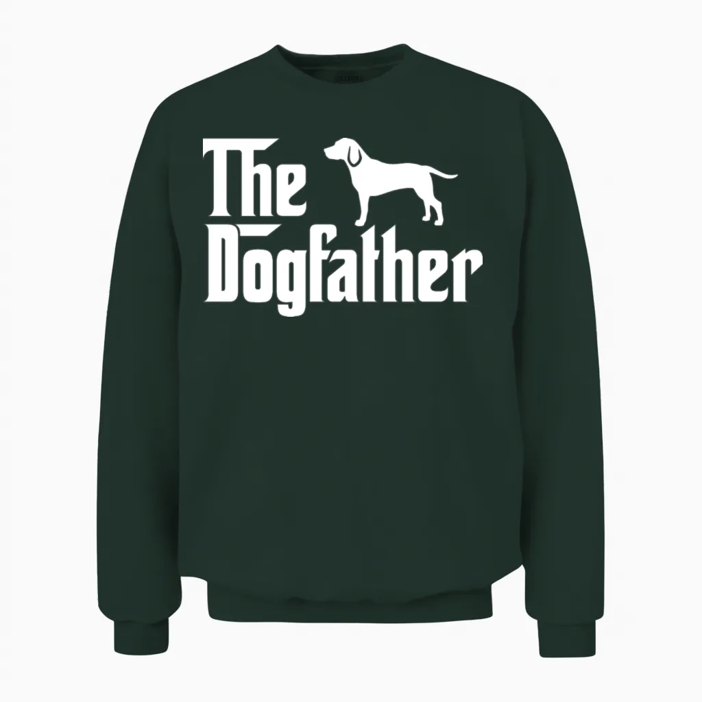 The Dogfather - Funny Beagle Dad Unisex Sweatshirt in Forest