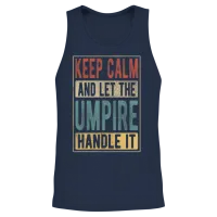 Umpire Retro Gift Unisex Tank Top - Navy – 2
