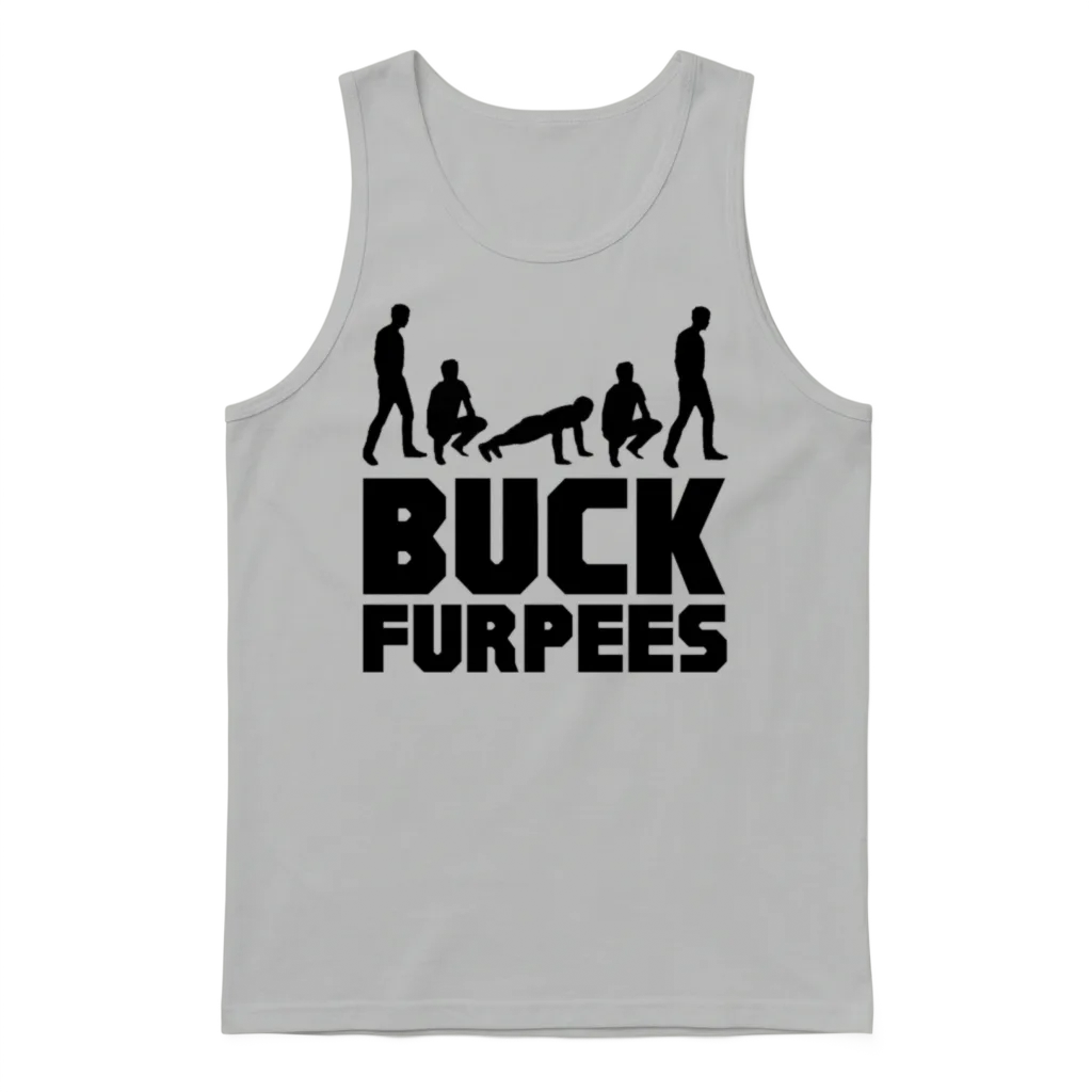 Buck Furpees Burpees Fitness Unisex Tank Top - Ash