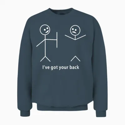 I Got Your Back Friendship Original Design Unisex Sweatshirt - Dark Heather