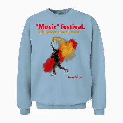 Music Festival - Music Masters Unisex Sweatshirt - Light Blue